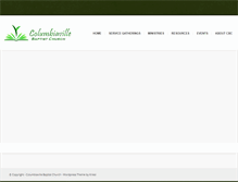Tablet Screenshot of columbiavillebaptist.org